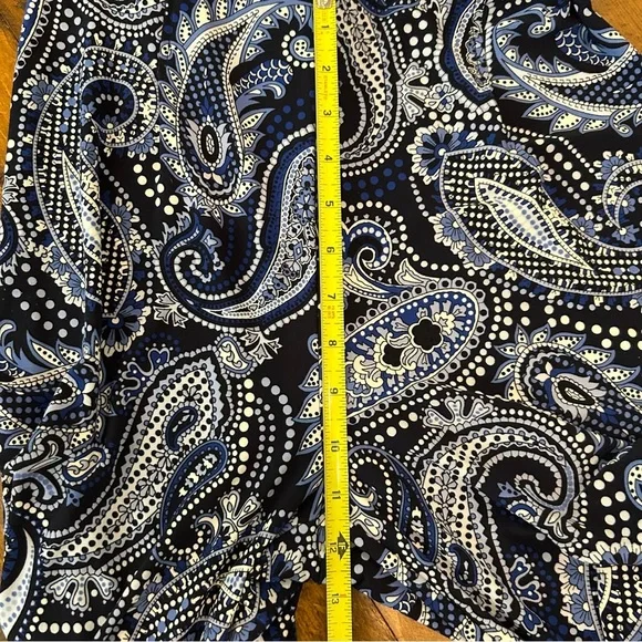 💐 Tommy Hilfiger Blue Paisley Sleeveless Jumpsuit - Picture 11 of 12